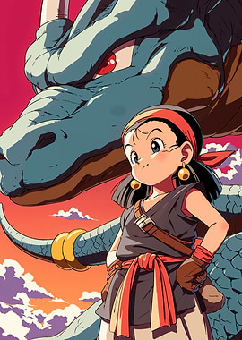 Dragon and young girl