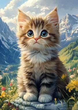 Cute Mountain Landscape