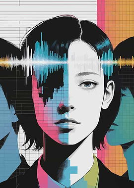 Digital Portrait with Soundwave