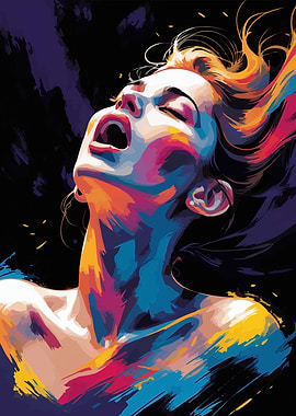 Woman in Vivid Colors