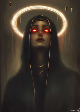 Veil of the Crimson Oath - Dark Angel with Halo