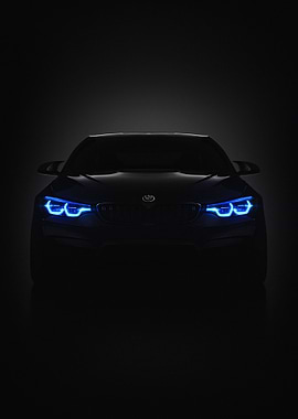 BMW Headlights in the Dark
