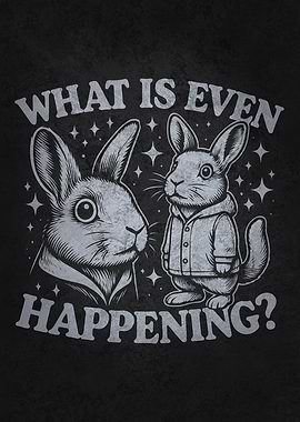 What Is Even Happening? – Funny Bunny Pajamas for Easter