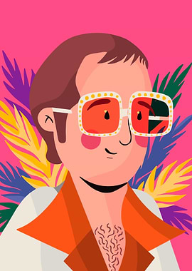 Elton John Illustration