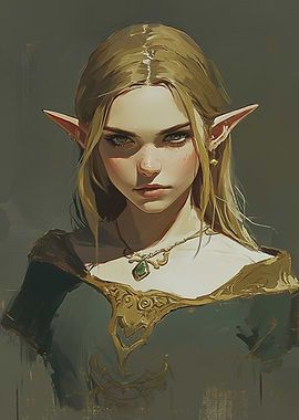 Elven Princess, Noble Portrait
