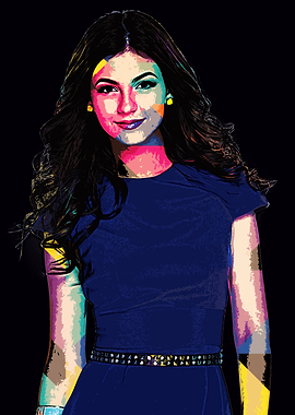 Victoria Justice Pop Art Portrait