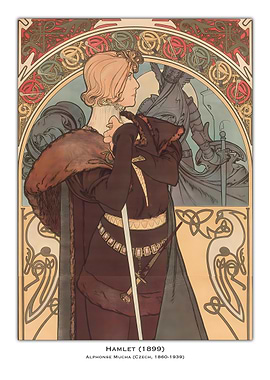 Art Nouveau Hamlet Poster