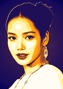 Lisa Blackpink Retro Pop Art