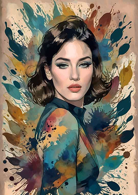 Gracie Abrams Watercolor Splashes