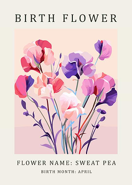 April Birth Flower: Sweet Pea