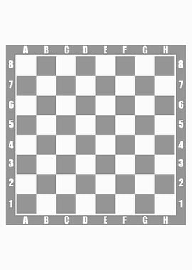Gray chessboard for playing