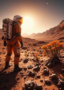 Astronaut on Mars