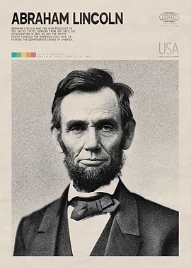 Abraham Lincoln Vintage Poster