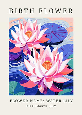 Water Lily Birth Flower
