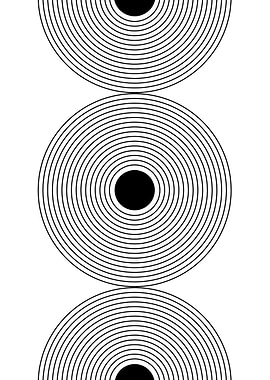 Concentric Circles Abstract Art