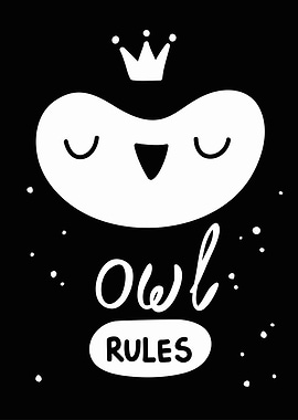 Owl Rules Print