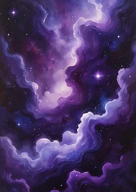 Purple Nebula - Sagittarius Zodiac Sign