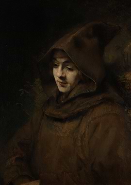 Portrait of a Woman in a Hood