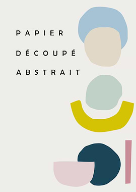 Nordic ease papier dècoupé abstrait