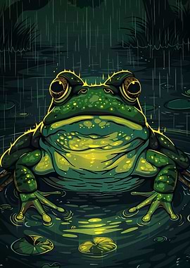Frog in the Rain