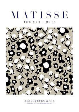 Matisse | Fleurs blanches et noires