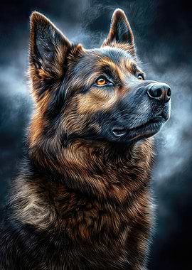 German Shepherd Portrait