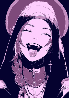 Anime Girl with Halo