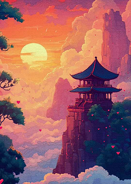 Sunset Pagoda