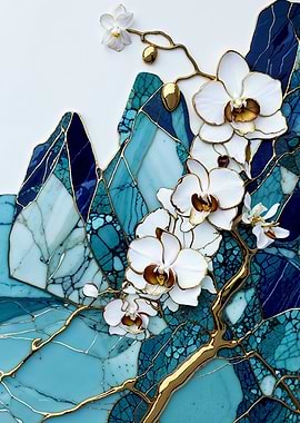 Orchid & Gold Mosaic