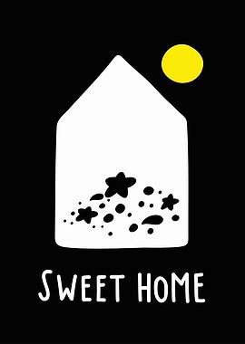 Sweet Home House Print