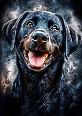 Black Labrador Portrait