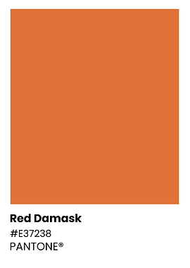 Pantone Red Damask Color