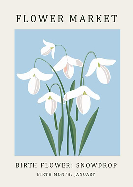 Snowdrop Birth Flower