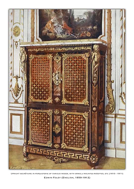 Antique Cabinet with Intricate Marquetry