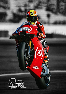 Alvaro Bautista Motorcycle Poster