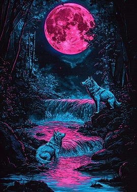 Wolves Under Pink Moon