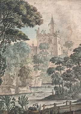 Ruined Castle by the River