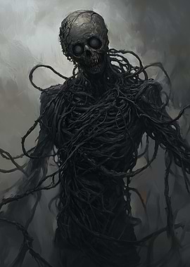 Dark, Twisted Figure, Demonic Roots