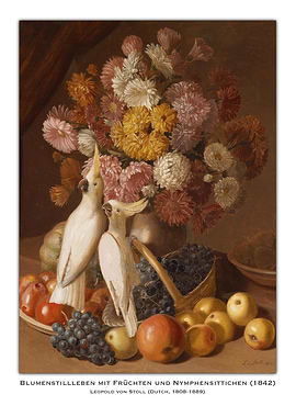 Still Life with Cockatoos and Fruit