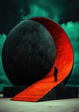 Surreal Sphere Stairway