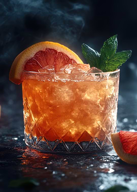 Grapefruit Cocktail with Mint