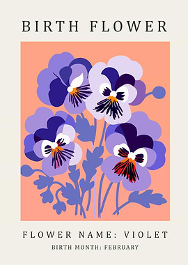 February Birth Flower: Violet