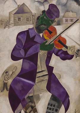 The Fiddler March chagall paintings violinist