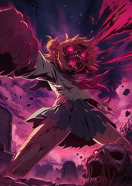 Zombie Schoolgirl Attack