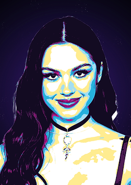 Pop Art Portrait of Woman