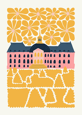 Floral Palace Illustration