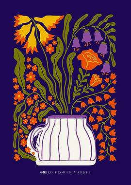 Floral Bouquet in Vase WFM