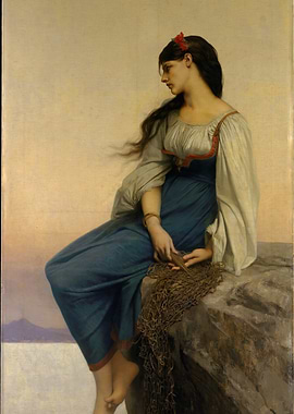 Woman with Fishing Net