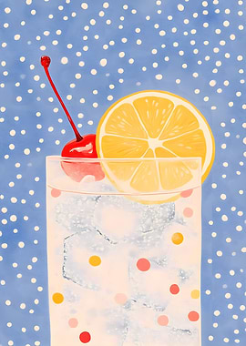 Lemon & Cherry Cocktail