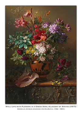 Flowers in Greek Vase, Spring Allegory